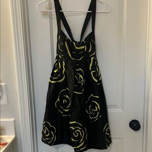 INC Petite Black and Yellow Floral Dress size 4P
